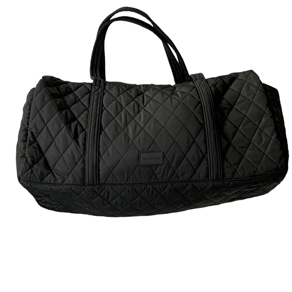 Vera Bradley Black Duffel Bag In Performance Twill. Gem